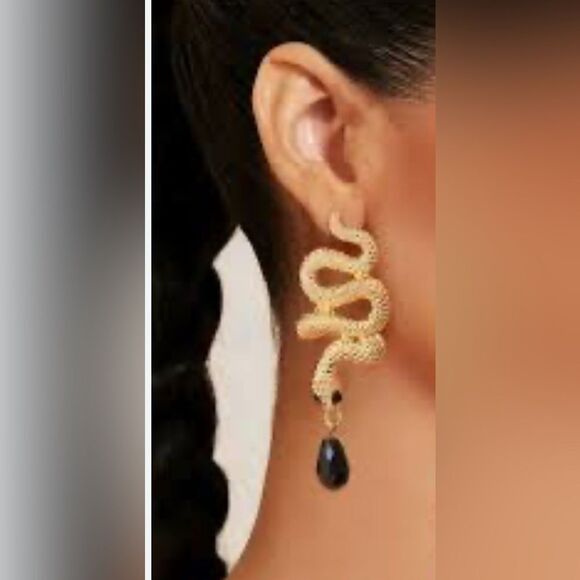 Snake Earrings N1576 - Picture 4 of 4